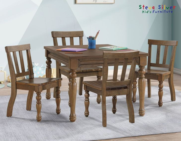 Joanna Brown Rectangular Kids Dining Room Set