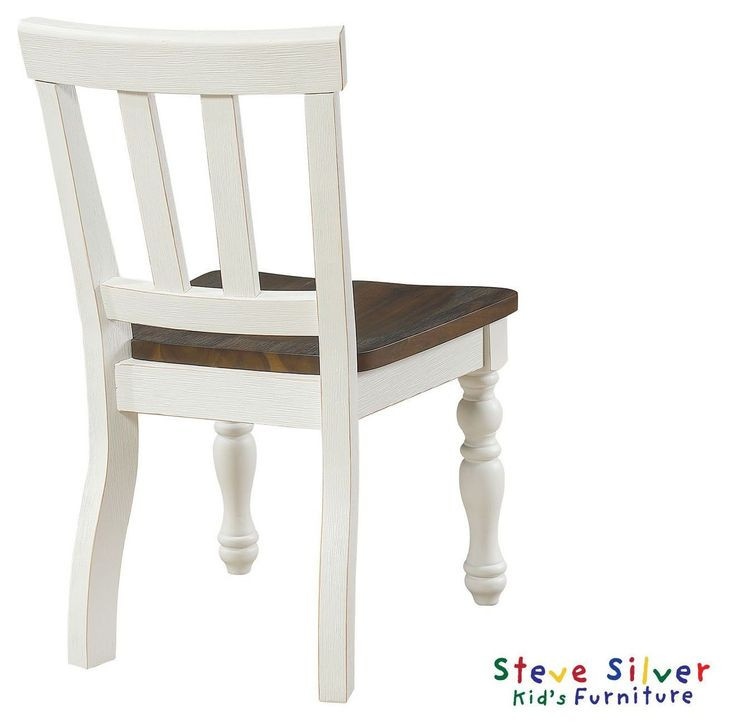 Joanna Brown and Cream Rectangular Kids Dining Room Set