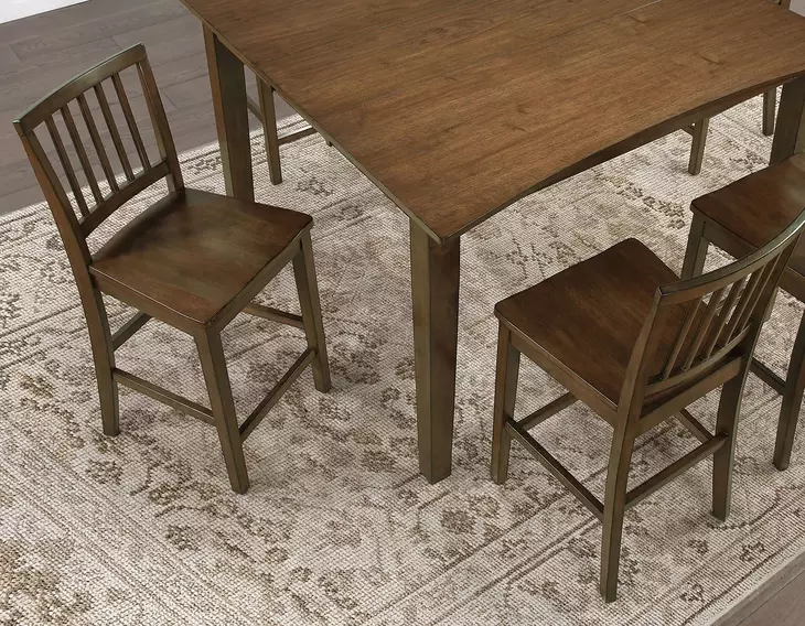 Joplin Brown Counter Height Chair Set of 2