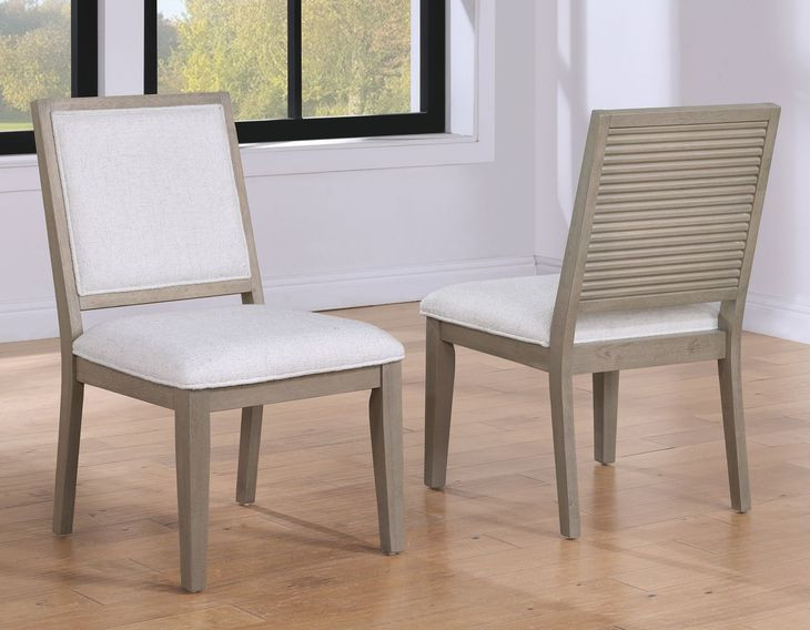 Lily Gray Upholstered Side Chair Set of 2
