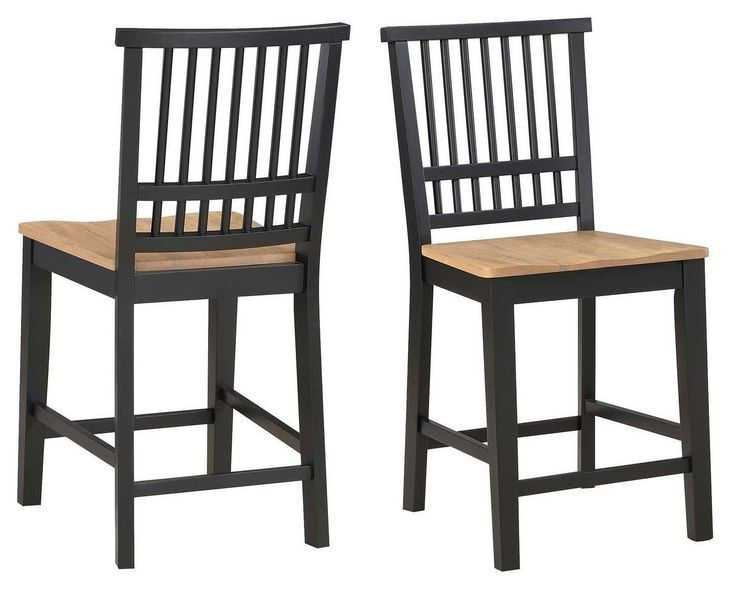 Magnolia Black 24″ Counter Height Stool Set of 2