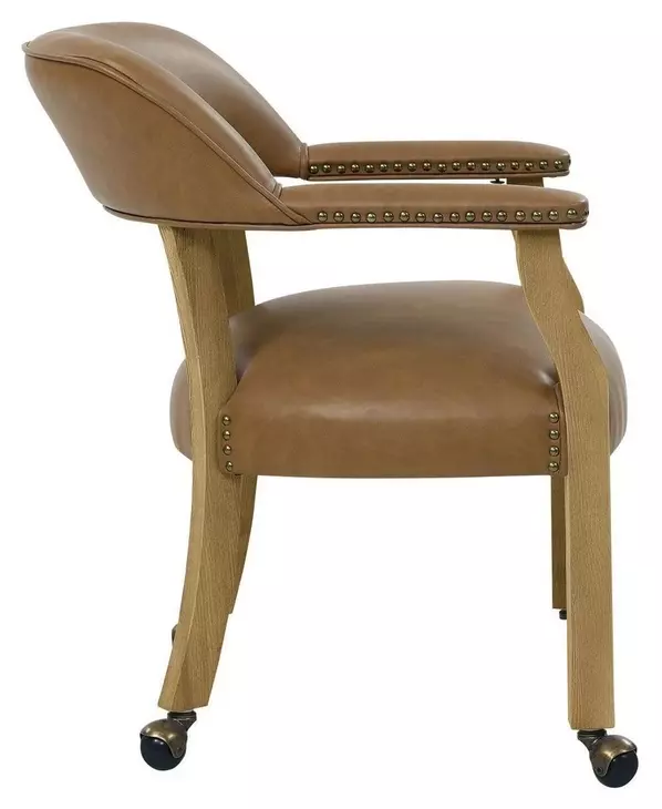 Rylie Natural Round Game Top Dining Room Set