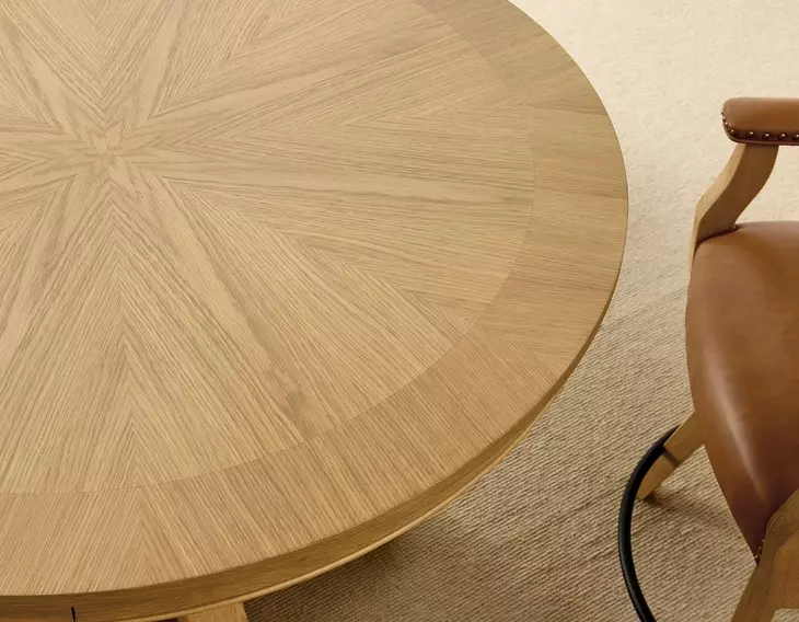 Rylie Natural 48" Round Counter Height Dining Table with Game Top