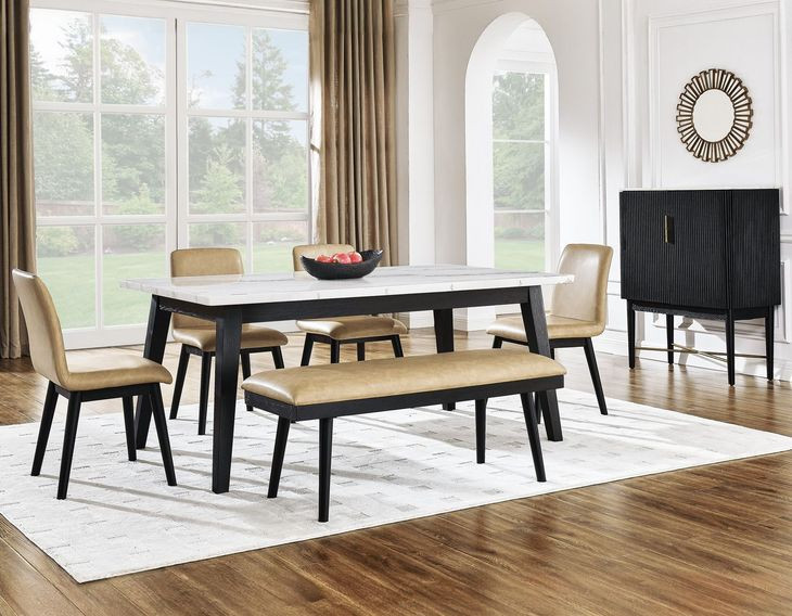 Vida White Rectangular Dining Room Set