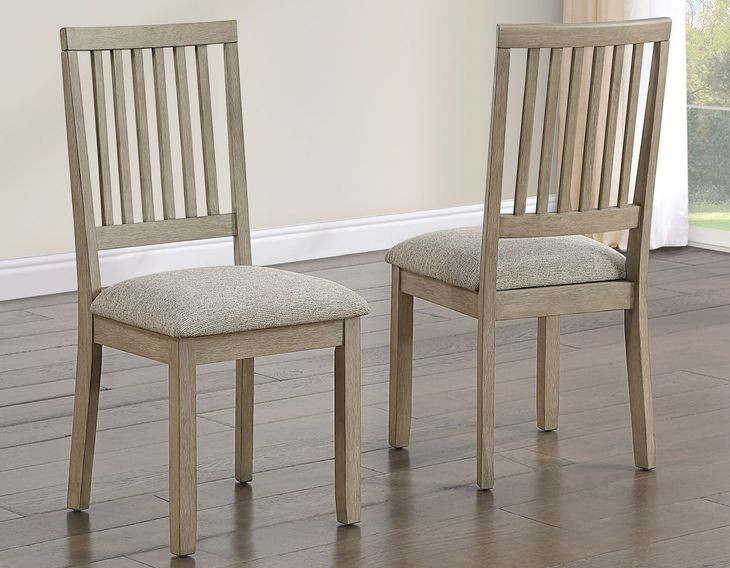 Yorktown Sand 60" Rectangular Dining Table with 6 Side Chairs