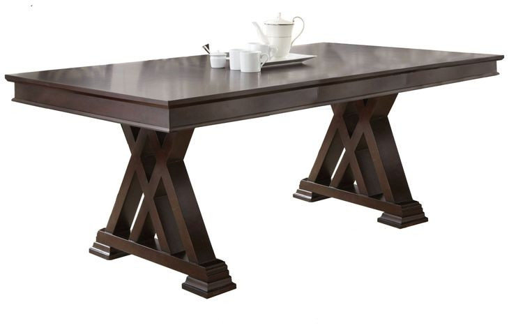 Adrian Brown 60" Extendable Rectangular Dining Table