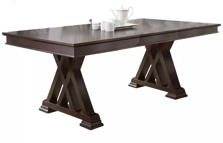 Adrian Brown 60" Extendable Rectangular Dining Table
