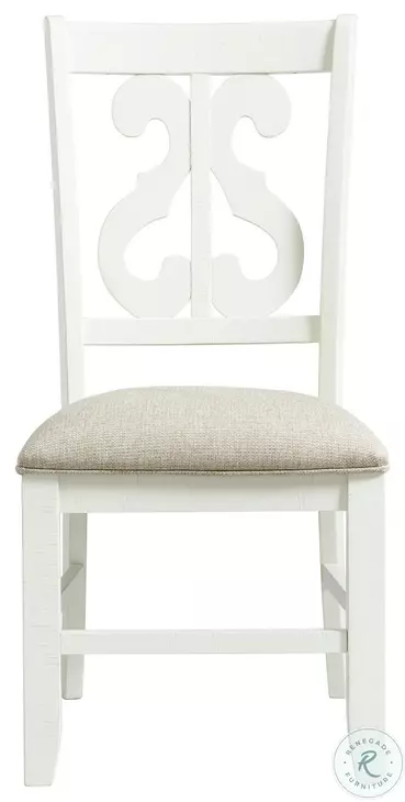 Stanford Stone White Round Dining Room Set