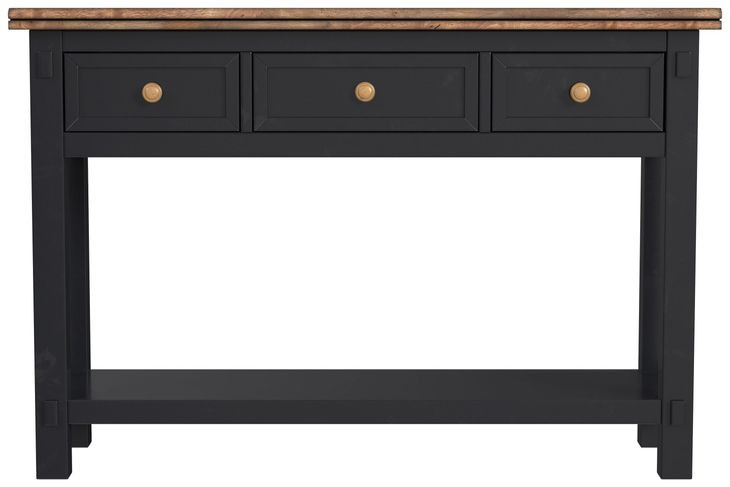 Stormy Ridge Chicory Black and Brown Rectangular Sofa Table