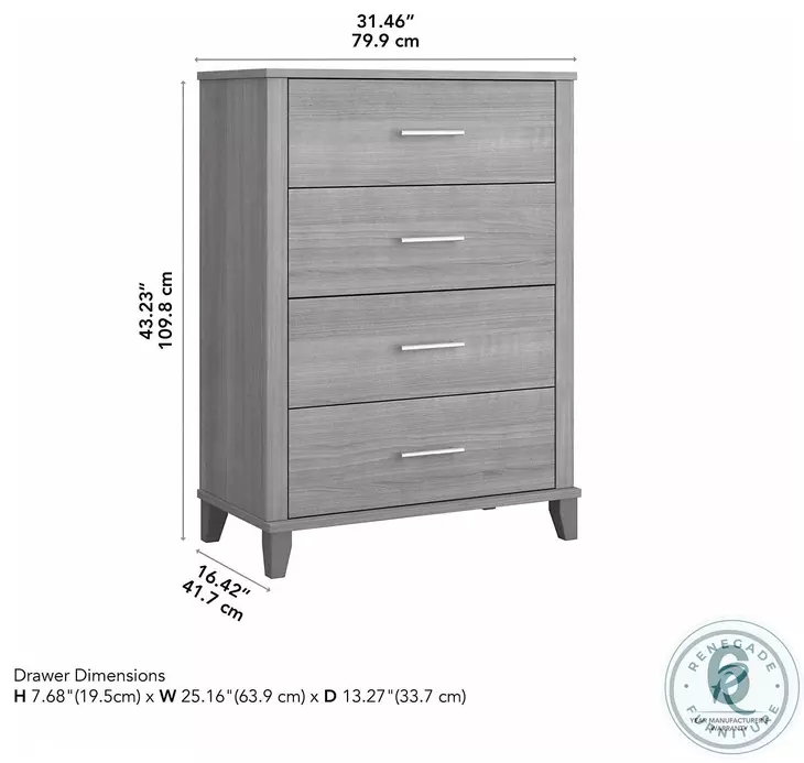 Somerset Platinum Gray Drawer Chest