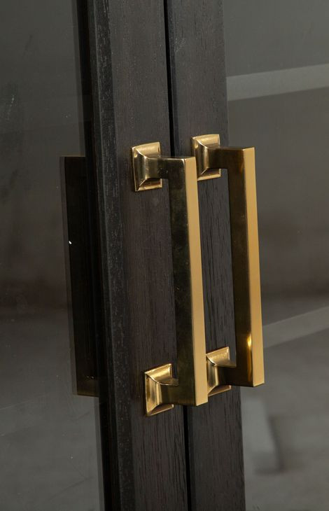 Fernholt Coffee Bean and Burnished Brass 70" TV Stand