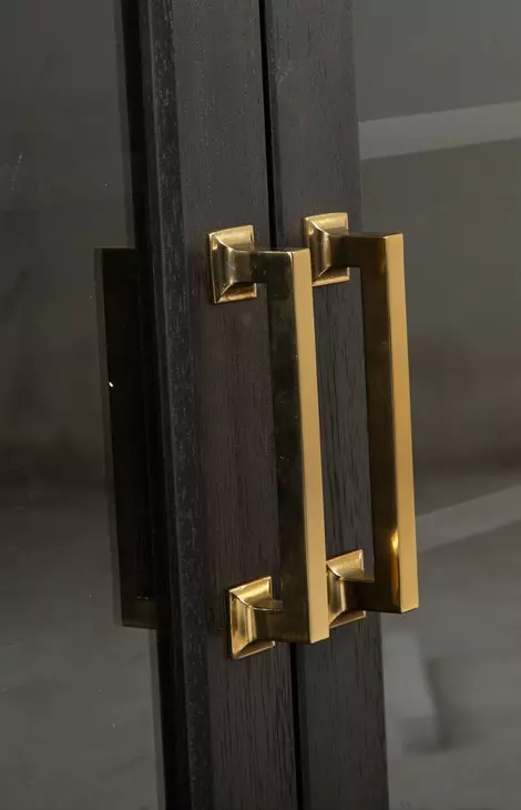 Lindon Coffee Bean and Burnished Brass 70" TV Stand
