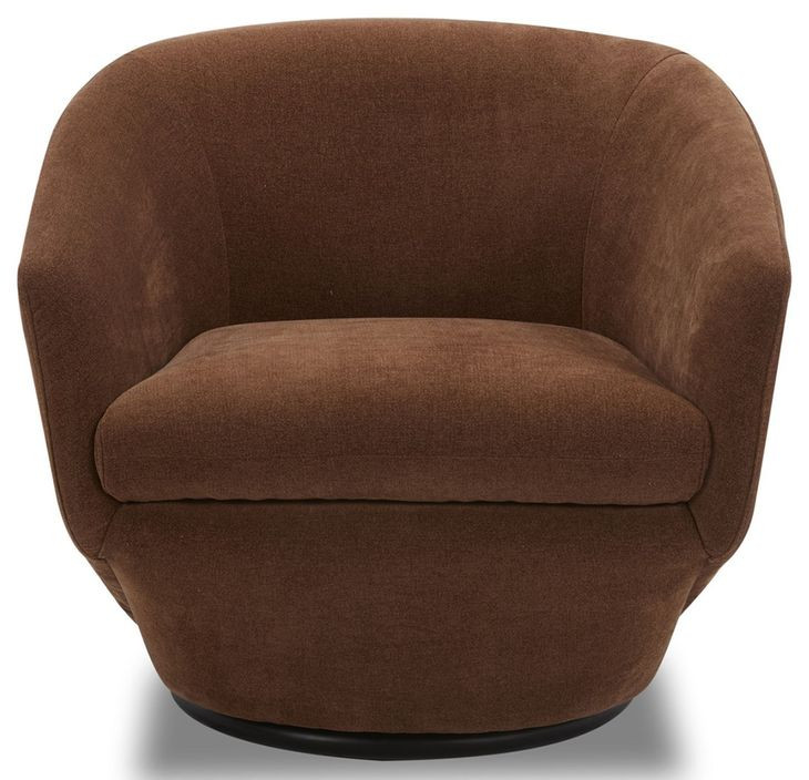 The Twist Elise Rust Accent Swivel Chair