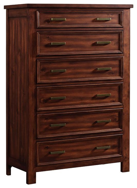 Damen Rich Cherry Storage Bedroom Set