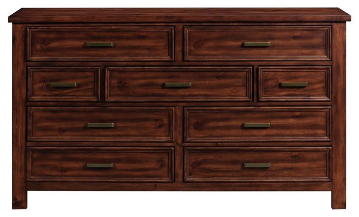 Damen Rich Cherry 9 Drawer Dresser