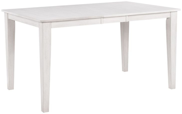 Summer Winds II White and Gray 78" Rectangular Extendable Counter Height Leg Dining Table