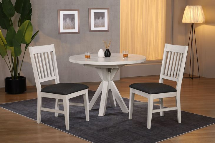 Summer Winds II Gray Mission Back Upholstered Dining Side Chair Set of 2