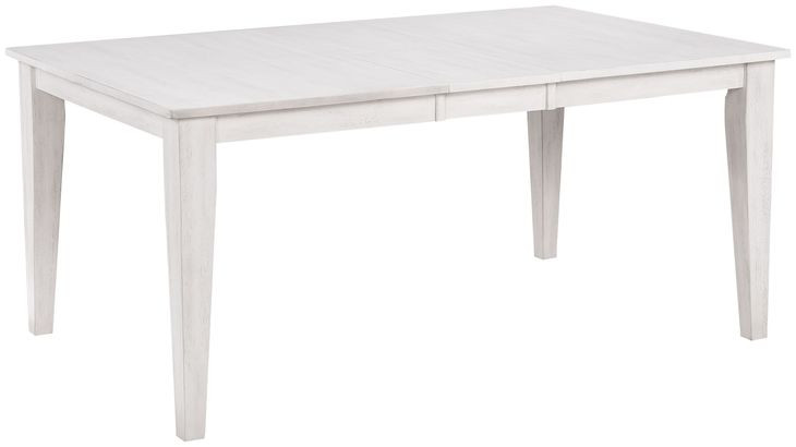 Summer Winds II White and Gray 78" Rectangular Extendable Leg Dining Table