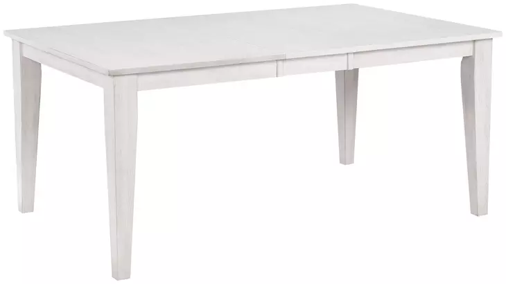 Summer Winds II White and Gray Rectangular Extendable Dining Room Set