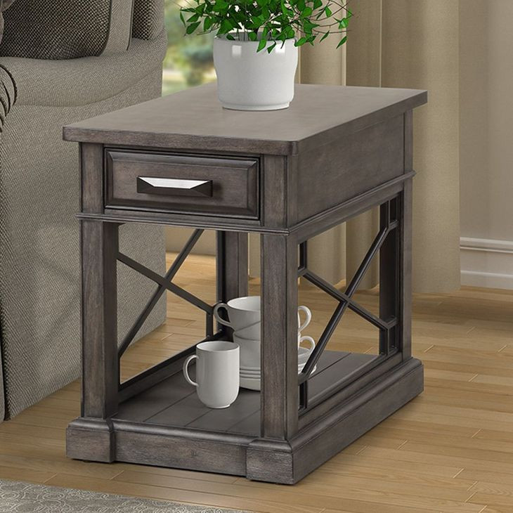 Sundance Smokey Gray Chairside End Table