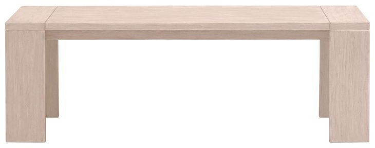 Sur Washed Ever Teak 54" Outdoor Bench