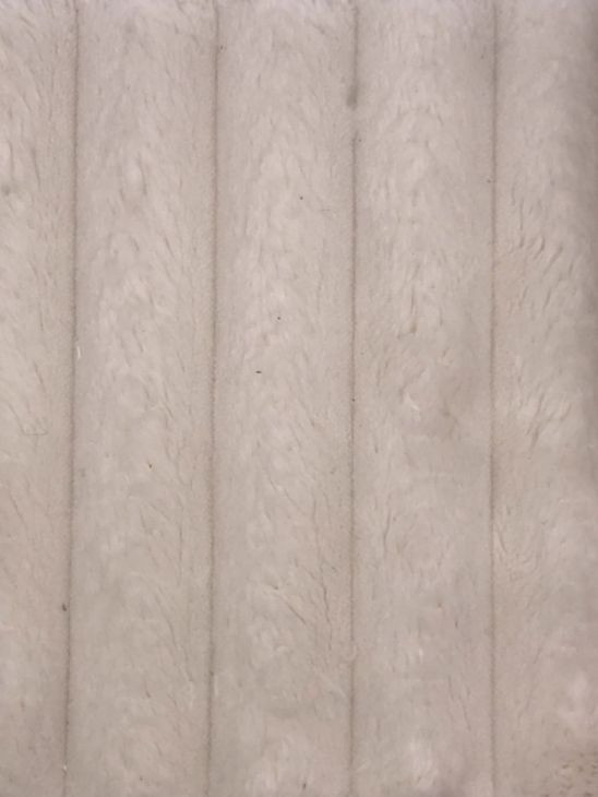 Utopia Mega Ivory Ottoman with Casters