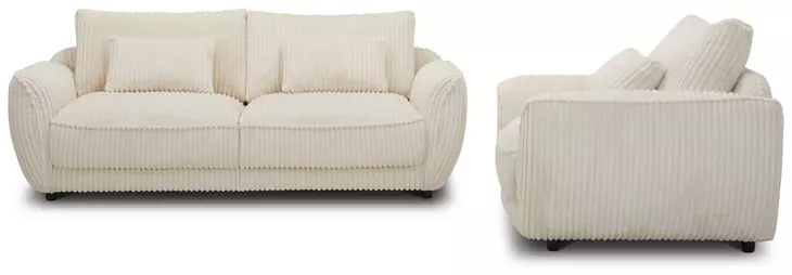 Utopia Mega Ivory 89" Sofa