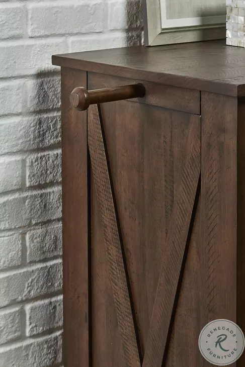 Sun Valley Rustic Timber Bookcase Storage Bedroom Set