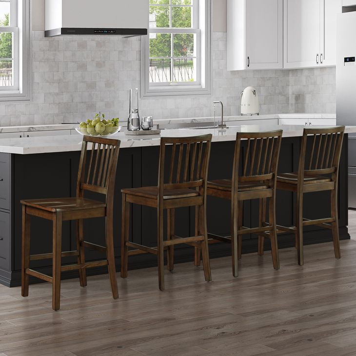 Joplin Brown Counter Height Chair Set of 2