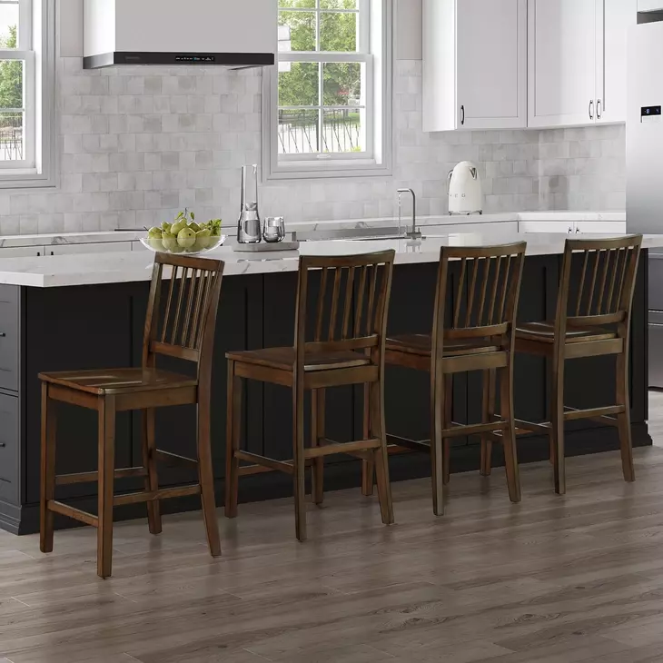 Joplin Brown Counter Height Chair Set of 2