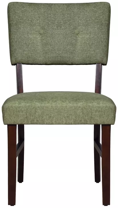 Tioga Green Upholstered Dining Chair Set of 2