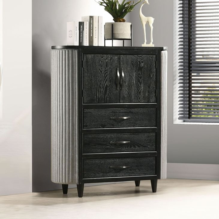 Skyline Onyx 3 Drawer Door Chest