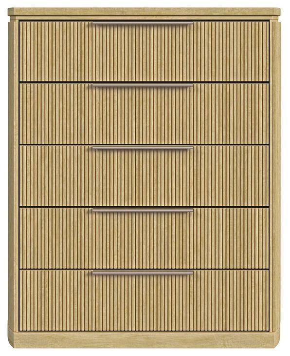 Sutton Natural 5 Drawer Chest