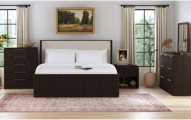 Sutton Dark Brown 5 Drawer Chest