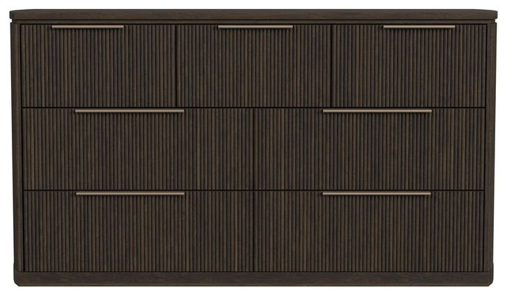 Sutton Dark Brown 7 Drawer Dresser