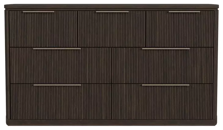 Sutton Dark Brown 7 Drawer Dresser