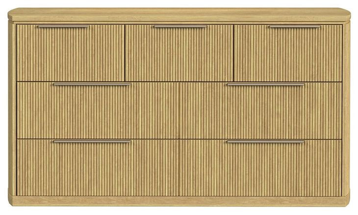 Sutton Natural 7 Drawer Dresser