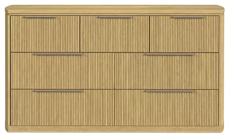Sutton Natural 7 Drawer Dresser