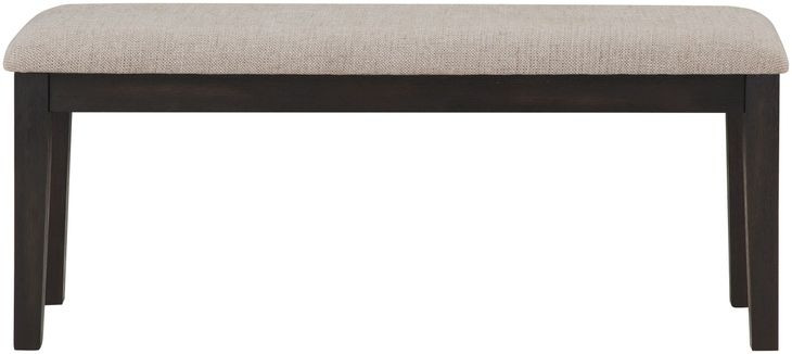 Harington Black 44" Upholstered Bench
