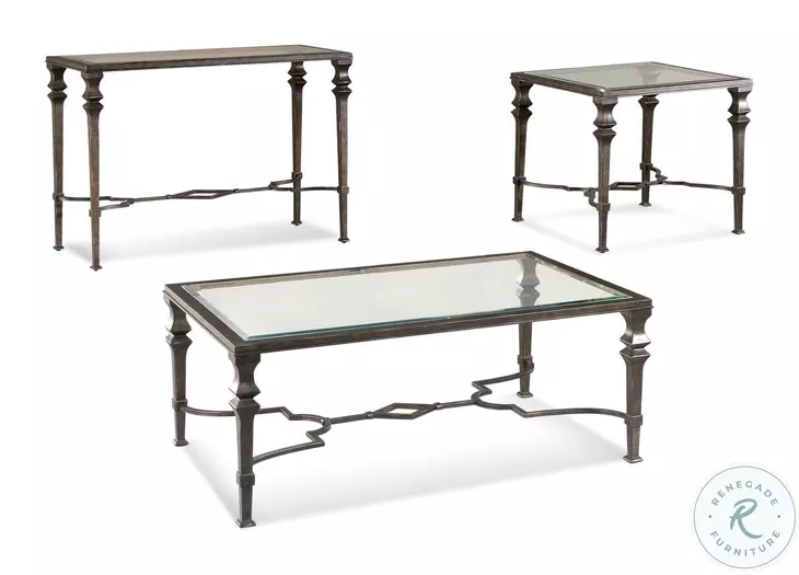 Lido Burnished Bronze Square End Table