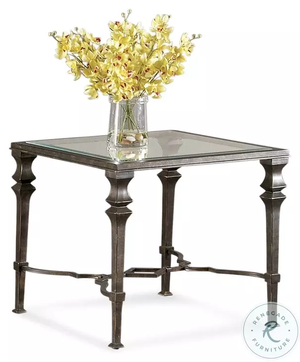 Lido Burnished Bronze Square End Table