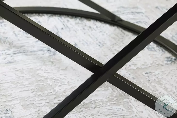 Cassbryn Brown and Black Occasional Table Set