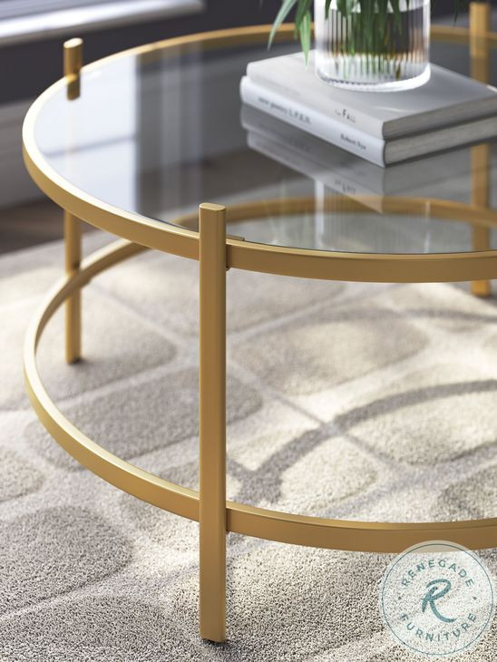 Pearlox Gold Occasional Table Set