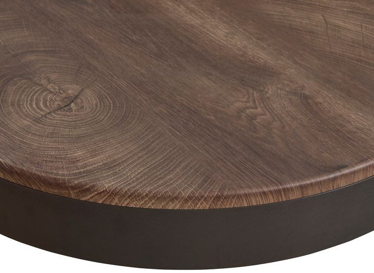 Horizon Hills Warm Rustic and Black 3 Piece Round Occasional Table Set