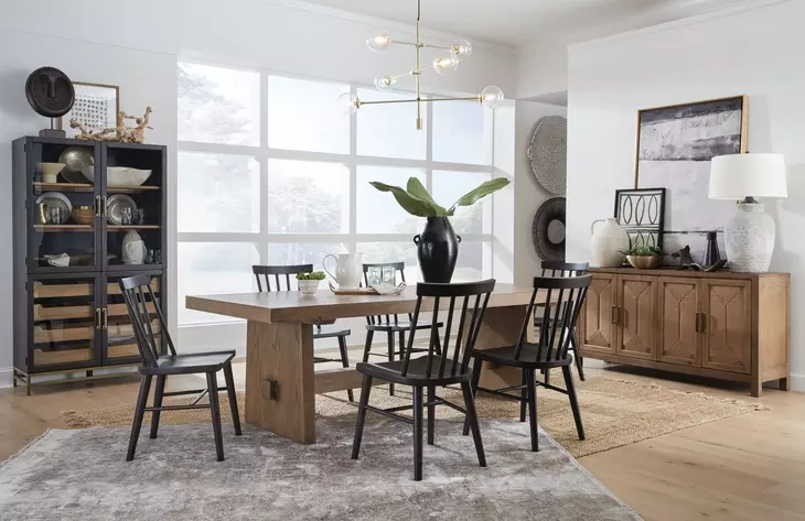 Lindon Coffee Bean Side Chair Set of 2