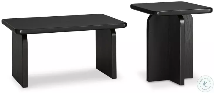 Mitchalli Black Occasional Table Set