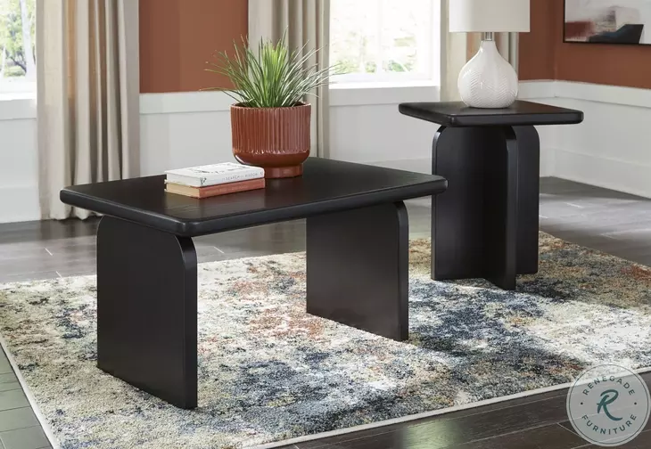 Mitchalli Black Occasional Table Set