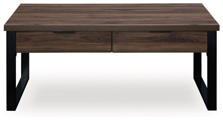 Wickman Falls Dark Brown Rectangular Cocktail Table