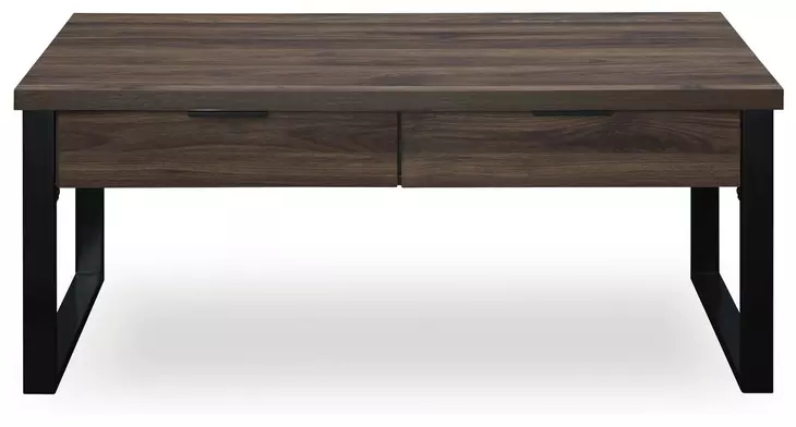 Wickman Falls Dark Brown Rectangular Cocktail Table