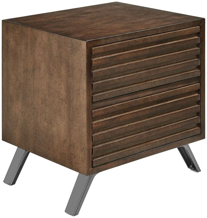 Zest Natural Oak and Gray Platform Bedroom Set
